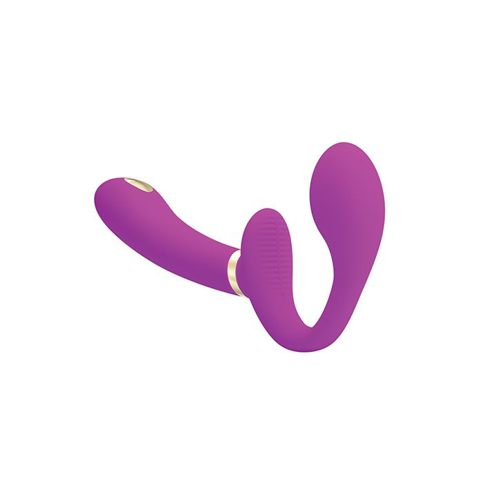 Pretty Love Thunderbird Electrostim Strapless Strap On - Fuchsia