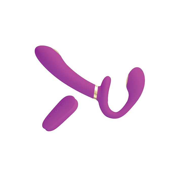 Pretty Love Thunderbird Electrostim Strapless Strap On - Fuchsia