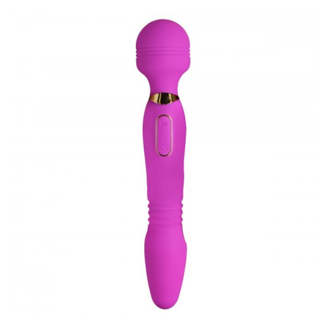 Ultra Thrust-Her Deluxe Thrusting and Vibrating Silicone Wand