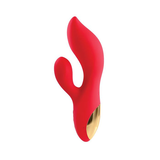 Adam & Eve Eve's Big & Curvy G Dual Stimulating Vibe - Red/Gold