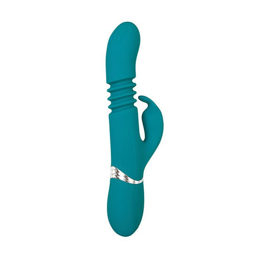 Adam & Eve Eve's Rechargeable Thrusting Rabbit - Green