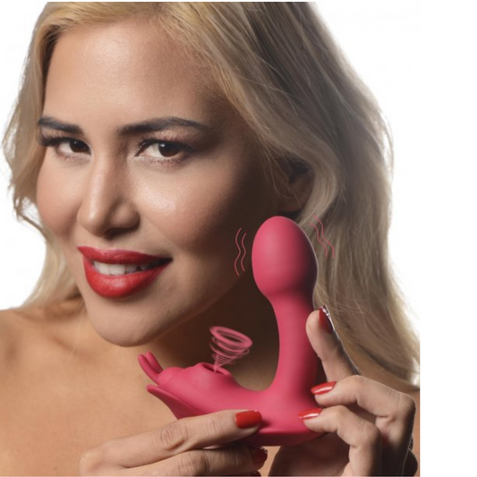 Butterfly Tease 10X Clitoral Suction Silicone Stimulator