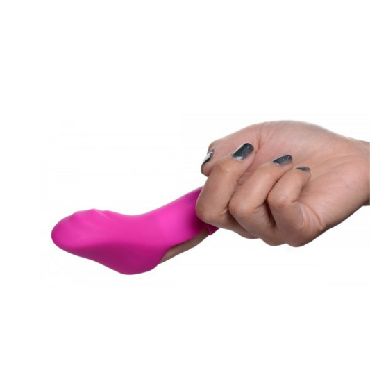7X Finger Bang Her Pro Silicone Vibrator - Pink