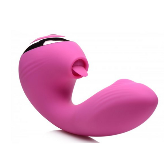10X Licking G-Throb Rechargeable Silicone Vibrator
