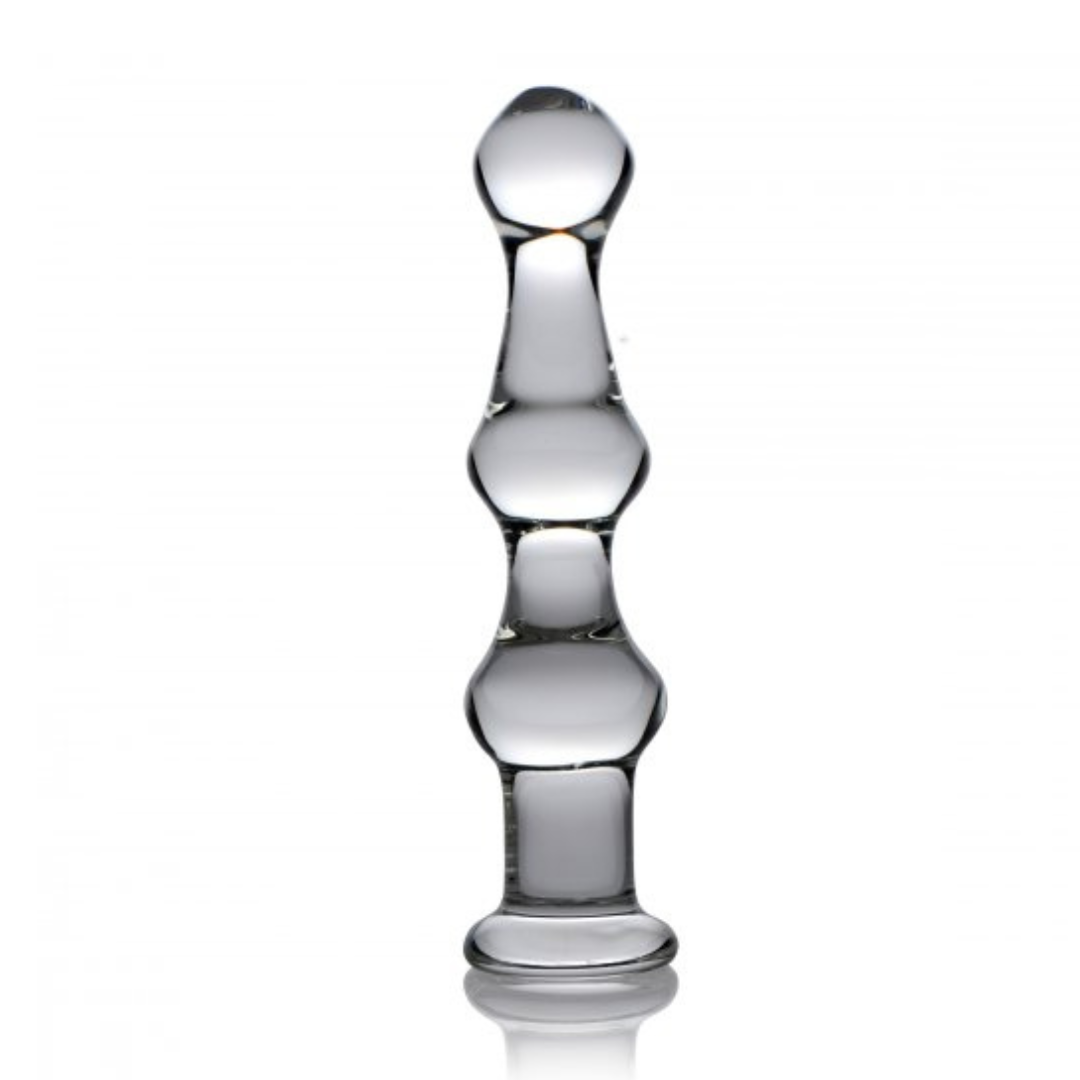 Mammoth 3 Bumps Glass Dildo