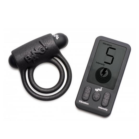 25X Vibrating Silicone Cock Ring with Remote Control